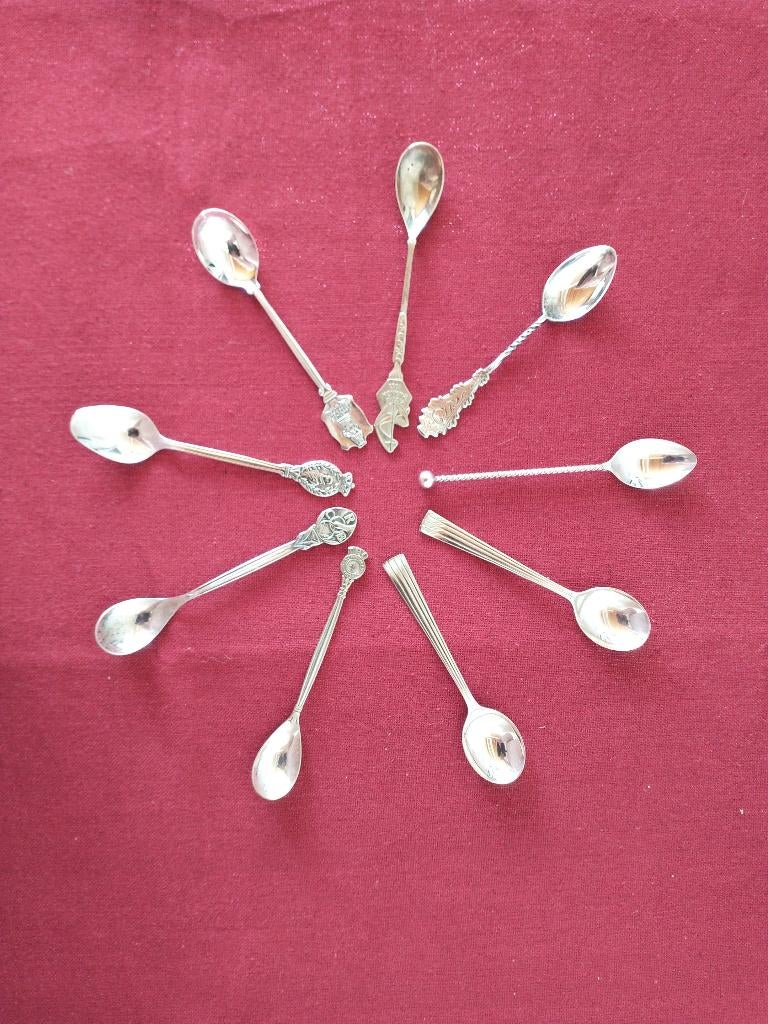 theelepeltjes, theelepels een prachtige selectie T.E.R.B., Antiek en Kunst, Ophalen of Verzenden