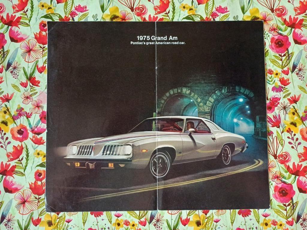 PONTIAC GRAND AM 1975 brochure folder USA origineel, Ophalen of Verzenden, Gelezen, Overige merken