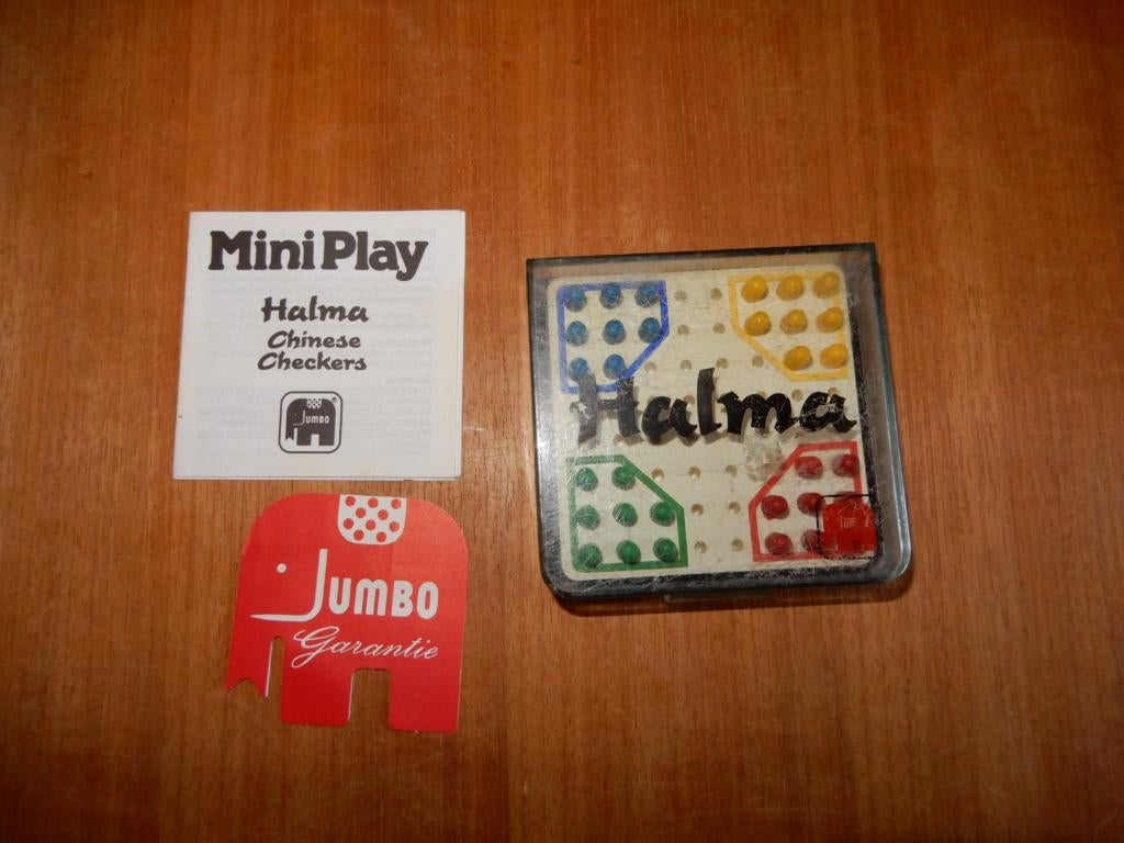 Jumbo Halma reisspel / chinese checkers of chinees dambord, Hobby en Vrije tijd, Gezelschapsspellen | Bordspellen, Gebruikt, Een of twee spelers