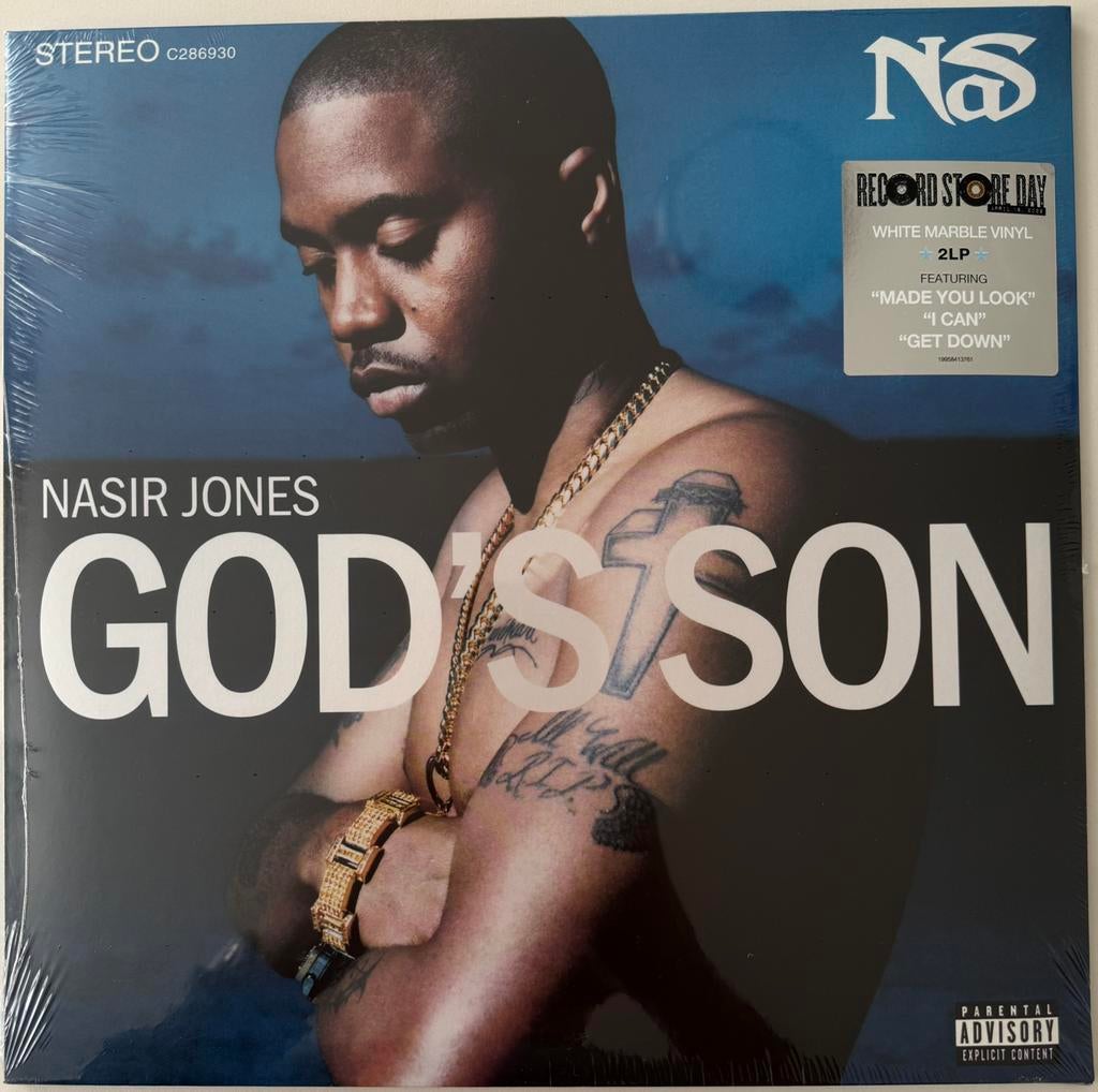 Nas - God’s Son RSD 2026 White Marble Vinyl in seal, 2000 tot heden, Colored vinyl, Ophalen of Verzenden, 12 inch