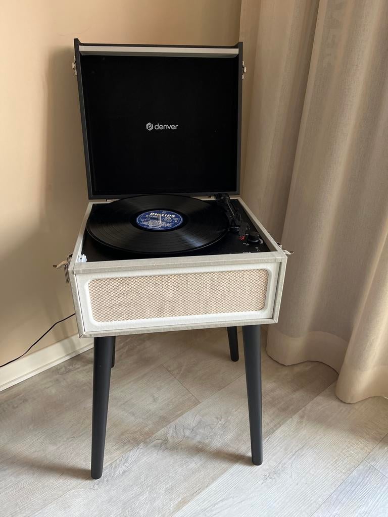 Denver platenspeler met poten, Ophalen, Gebruikt, Platenspeler, Overige merken