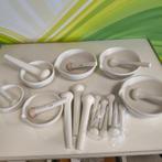 Vijzel met stamper / Mortel Laboratorium Porselein, Ophalen, Gebruikt