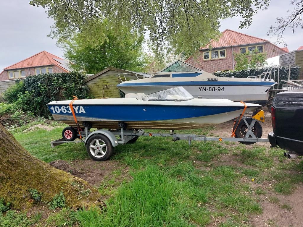 Sportief speedbootje + trailer inruil mogelijk, Gebruikt, Ophalen of Verzenden, Minder dan 70 pk, 3 tot 6 meter