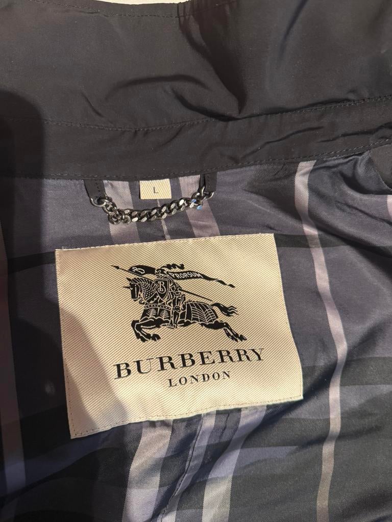 Burberry heren jas, Kleding | Heren, Jassen | Zomer, Ophalen of Verzenden, Zo goed als nieuw, Zwart