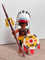 Playmobil Indiaan Opperhoofd met Speer & Schild, Ophalen of Verzenden, Gebruikt, Los playmobil