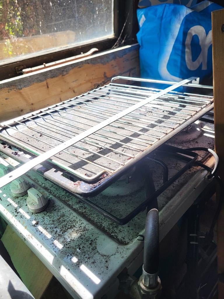 Gasfornuis OUD IJZER, Ophalen, Gebruikt, 4 kookzones, Gas