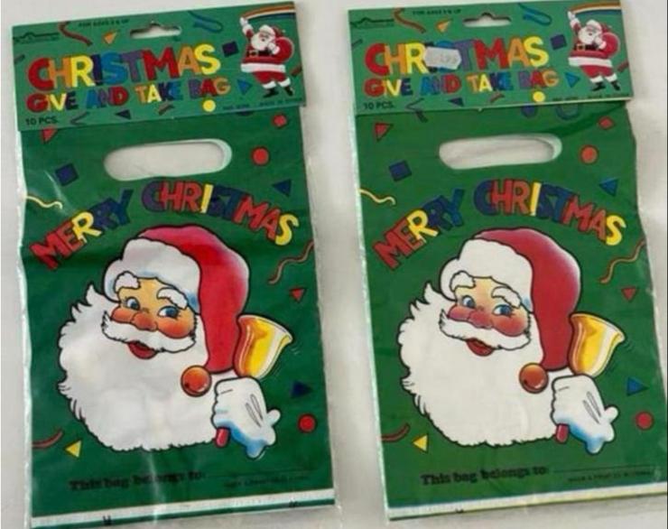 TWEE NIEUW CHRISTMAS GIVE AND TAKE BAG 10 stuks in een zakje, Ophalen of Verzenden, Nieuw