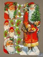 Kerstman & mannetjes poëzieplaatjes 7219, Antiek en Kunst, Ophalen of Verzenden