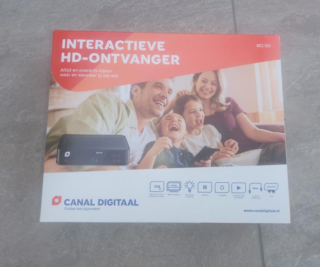 Canal Digitaal Satellietschotel met ontvanger+remote, Ophalen, Gebruikt, Decoder