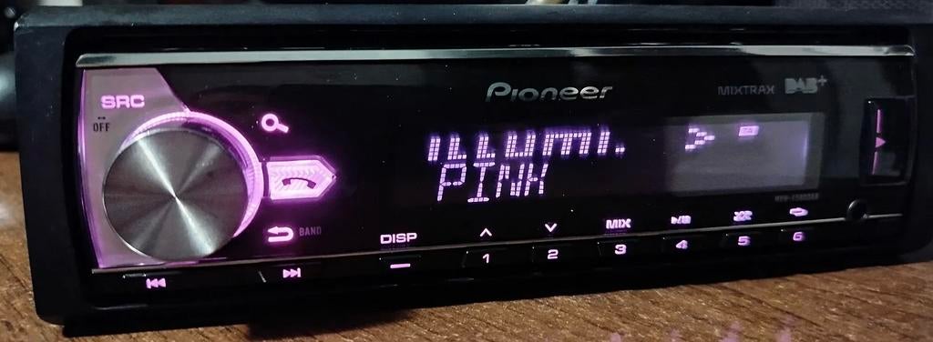 Autoradio pioneer MVH-x580DAB met bluetooth en dab functie, Ophalen of Verzenden, Zo goed als nieuw