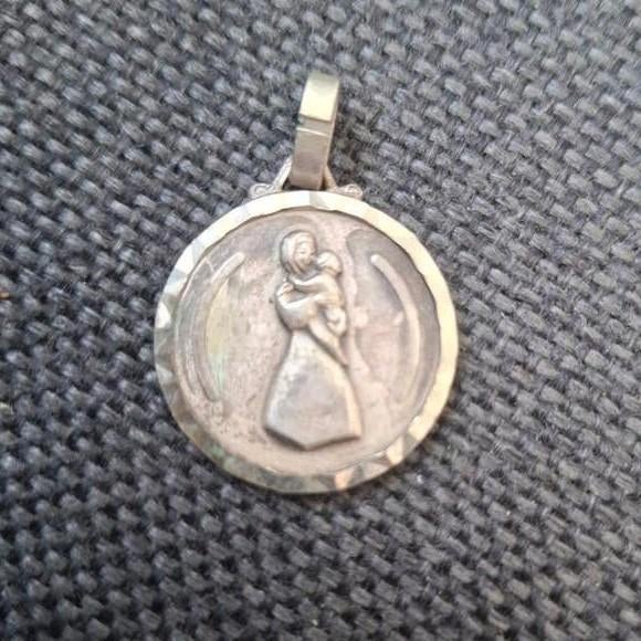 Vintage Zilveren Medaille O.L.V. Ter Duinen Koksijde, Ophalen of Verzenden