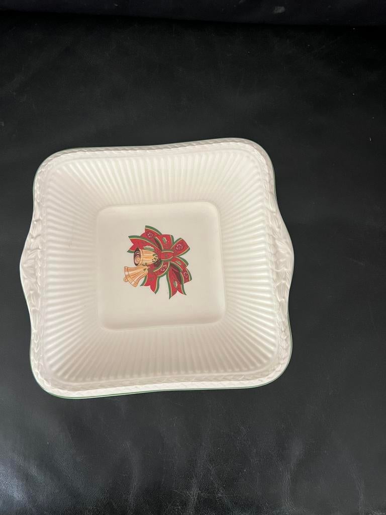 Wedgwood Christmas Time vierkante schaal, Ophalen, Wedgwood, Aardewerk, Schaal of Schalen