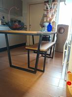 Eettafel en bankje, Huis en Inrichting, Tafels | Sidetables, Ophalen, 25 tot 50 cm, Rechthoekig