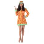 Groovy Girl 60s Kostuum Dames – Flower Power - Maat XS, Kleding | Dames, Carnavalskleding en Feestkleding, Niet ingevuld, Niet ingevuld