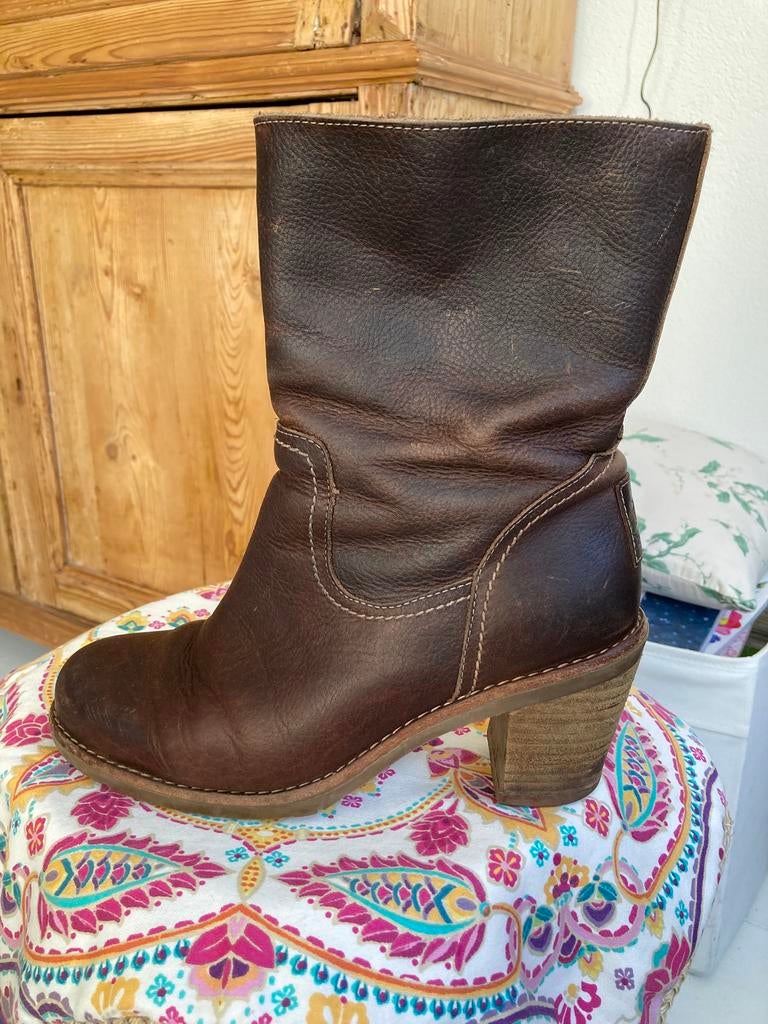 Prachtige bruine leren Panama Jack laarzen gevoerd maat 39, Ophalen of Verzenden, Zo goed als nieuw, Bruin, Hoge laarzen