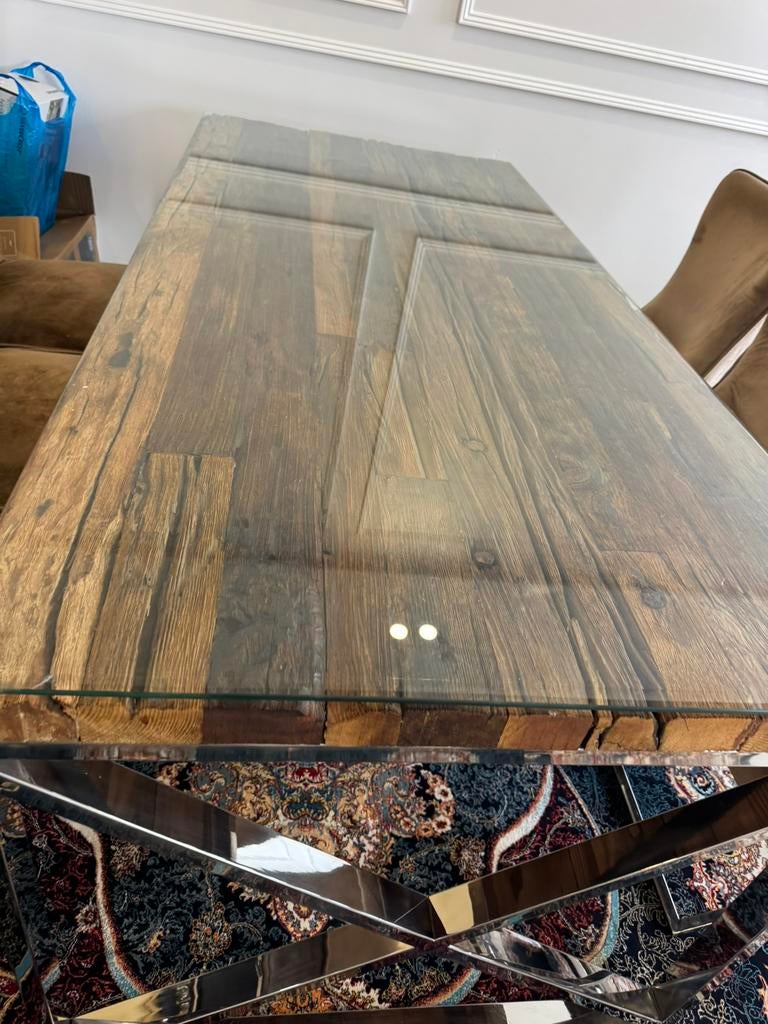 2 tafels   Salontafel  een eettafel luxe salontafel Richmond, Huis en Inrichting, Tafels | Eettafels, Zo goed als nieuw, Metaal