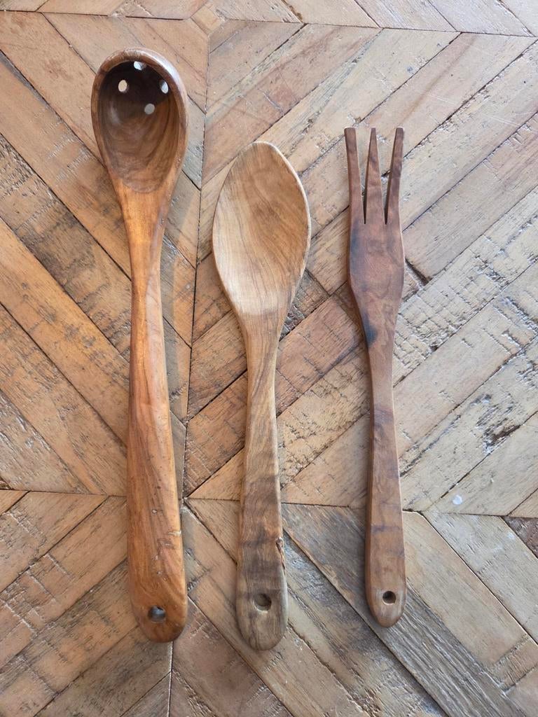 Olijf houten Keukengerei, Ophalen of Verzenden, Hout
