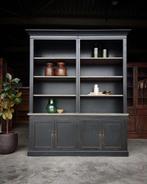 Donkere Boekenkast | Smalle Bibliotheekkast | Winkel #5609, Niet ingevuld, 200 cm of meer, Niet ingevuld, Ophalen of Verzenden