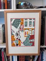 Zeefdruk/linoprint Eddy Varekamp Amsterdam, Ophalen