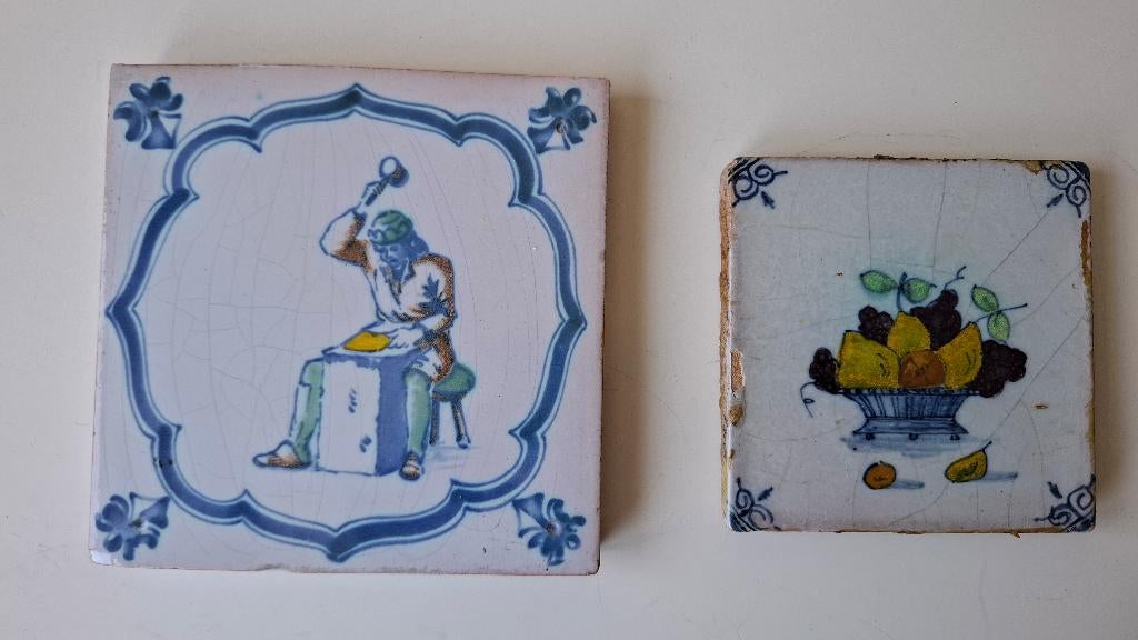 Aardewerk tegeltjes, Ophalen