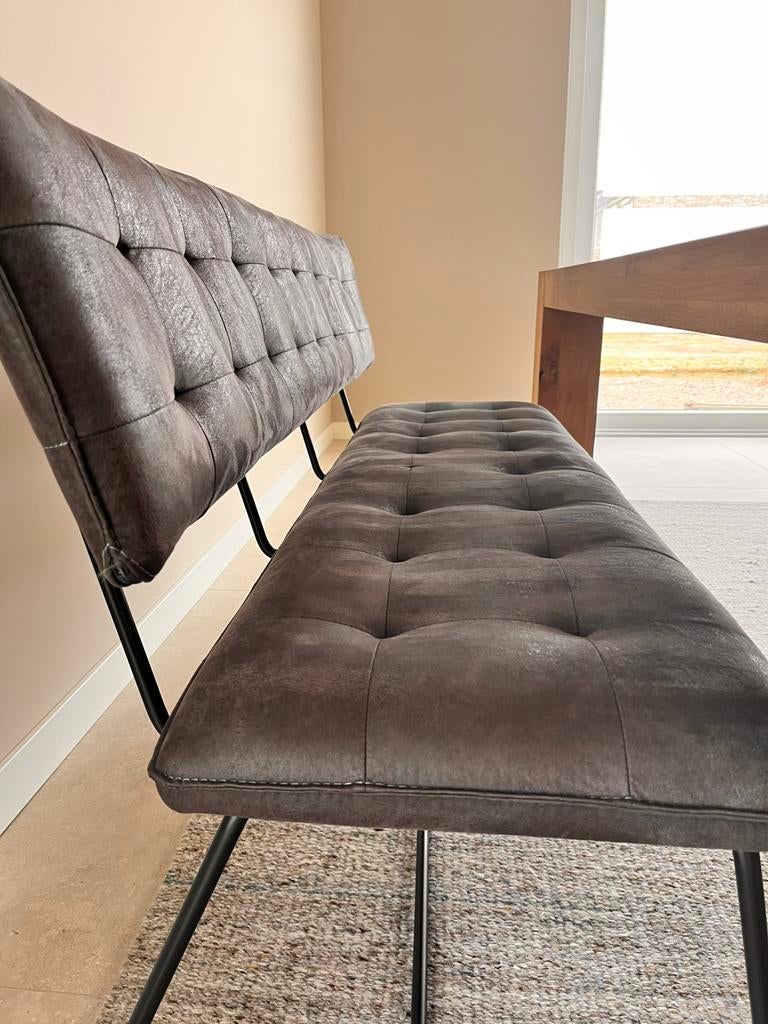 Henders en Hazel eetkamerstoelen en eetkamerbank, Huis en Inrichting, Stoelen, Zo goed als nieuw, Grijs, Ophalen