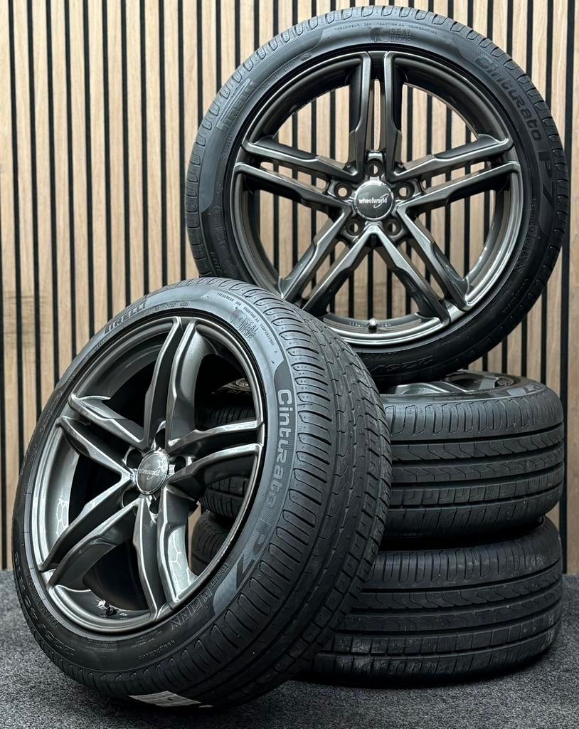 18 inch Wheelworld WH11 - Alhambra Sharan 5x112 ET35 Pirelli, Ophalen, 18 inch, ., Banden en Velgen