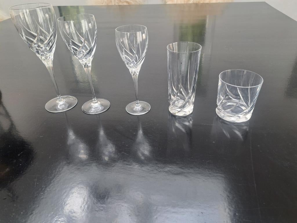 Prachtige kristallen glazen, Verzamelen, Glas en Borrelglaasjes, Ophalen, Zo goed als nieuw, Overige typen
