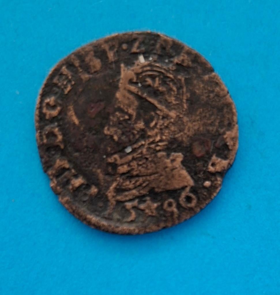Oord of dubbele duit Maastricht 1586, Verzenden, Vóór koninkrijk, Overige waardes, Losse munt