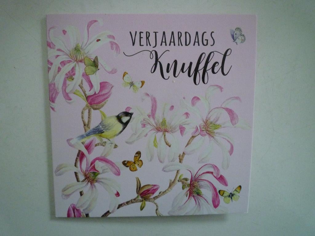 Janneke Brinkman vlinders koolmees vogels magnolia bloemen, Verzamelen, Ophalen of Verzenden, Voor 1920, Vogel