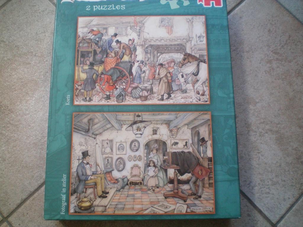 Jumbo puzzels 2x 1000 stukjes. Anton Pieck., Ophalen of Verzenden, 500 t/m 1500 stukjes, Zo goed als nieuw, Legpuzzel