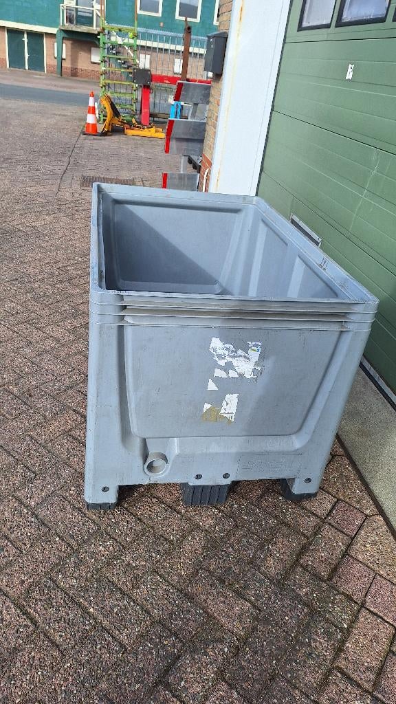 palletbak voorraadbak magazijnbak 120x80x80 cm grijs, Doe-het-zelf en Verbouw, Kratten en Dozen, Ophalen, 100 cm of meer, 60 cm of meer