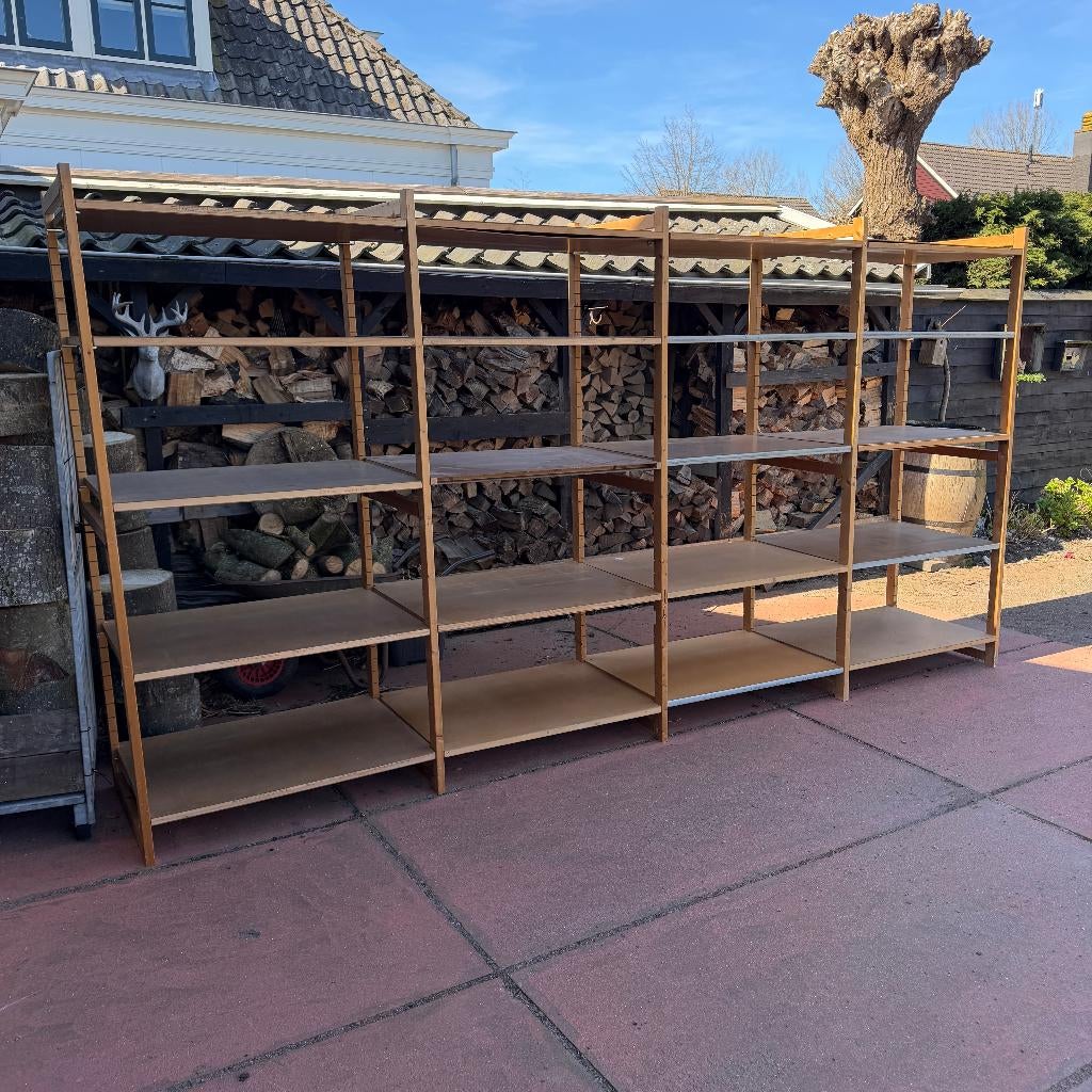 Bruynzeel Archos Stellingkast Houten Stelling 403x70x212cm
