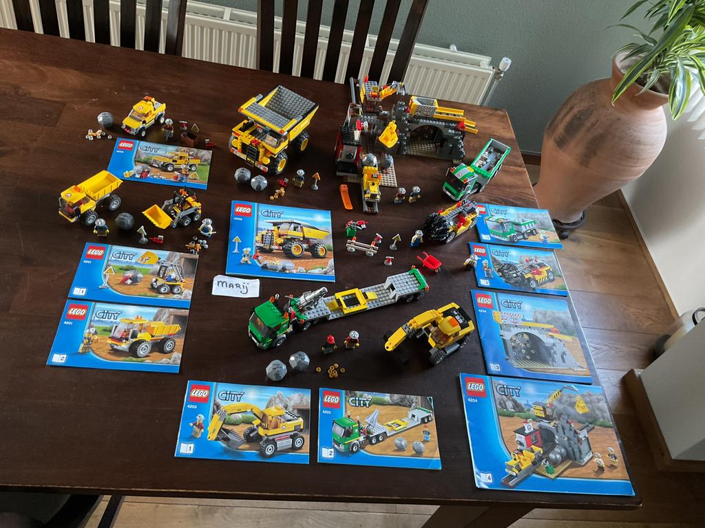 Lego City Mijn / Goudmijn 4200, 4201, 4202, 4203 en 4204, City, Compleet, Lego, Ophalen of Verzenden