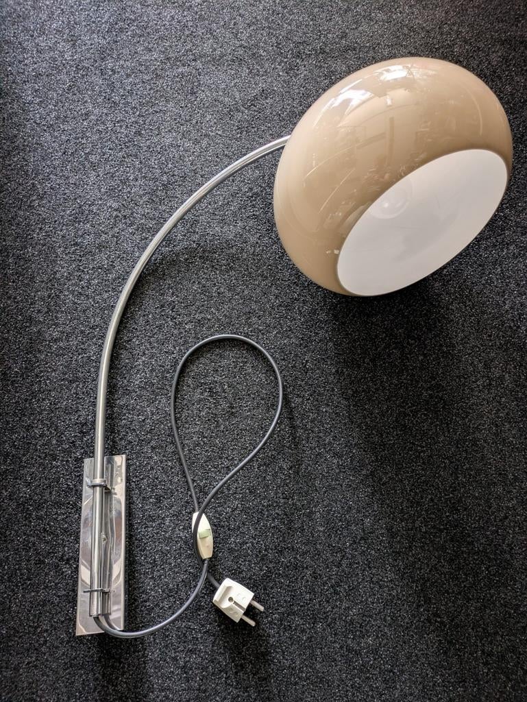 Dijkstra Booglamp Wandlamp Vintage Lamp Jaren 70, Huis en Inrichting, Lampen | Wandlampen, Ophalen of Verzenden, Zo goed als nieuw