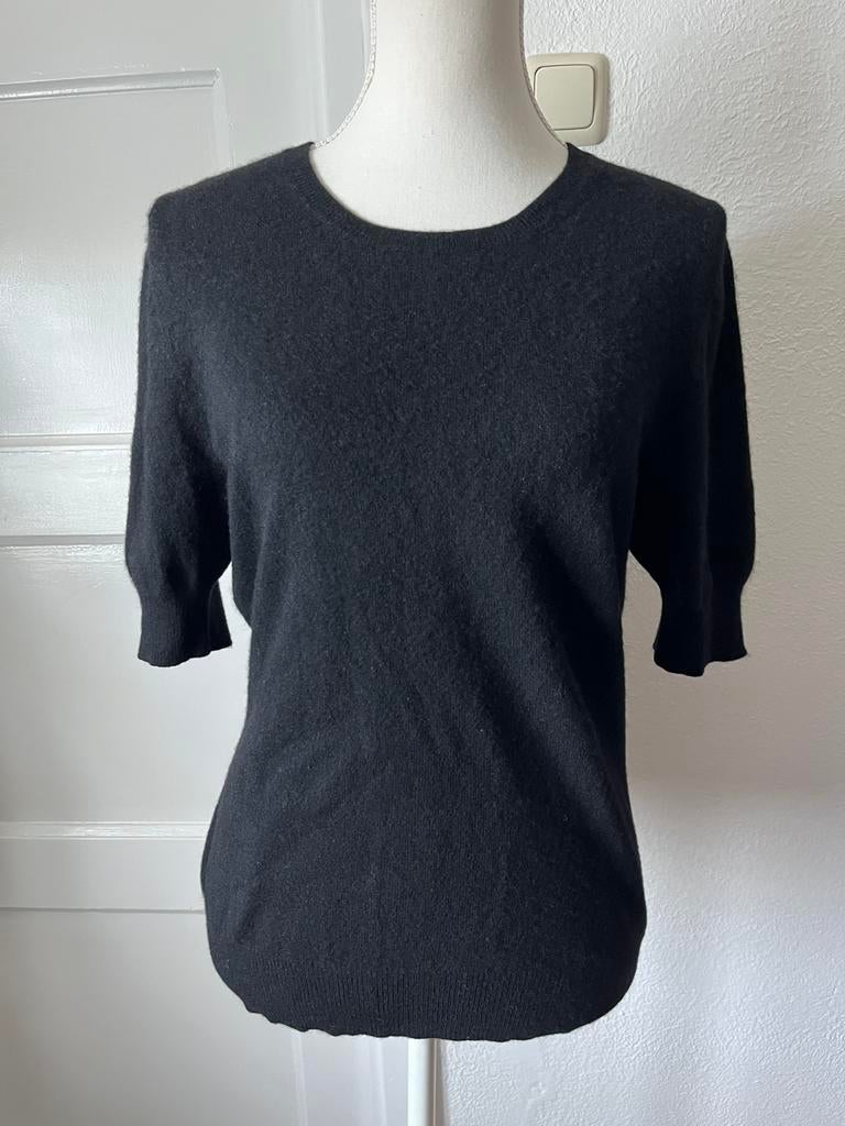 Repeat Cashmere, z, truitje korte mouw, Ophalen of Verzenden, Zo goed als nieuw, Maat 38/40 (M), Zwart