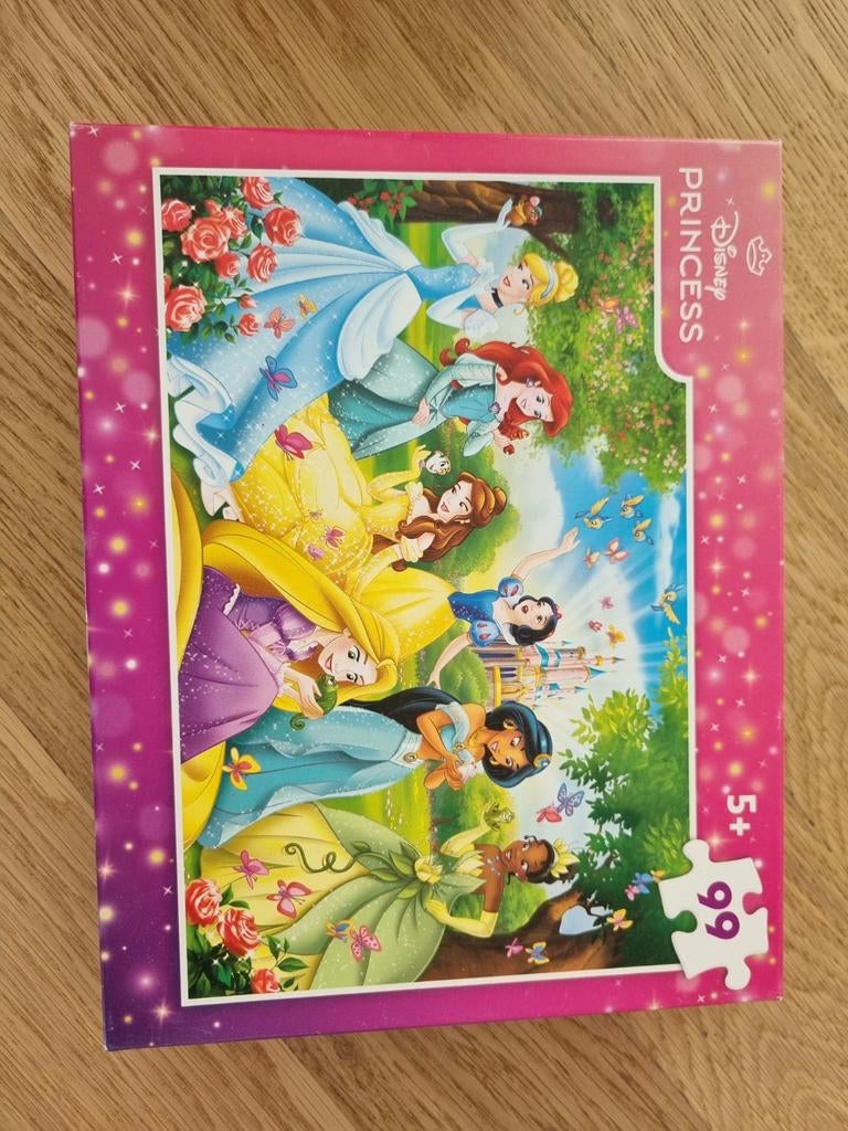 Puzzel Prinsessen disney 99 stukjes, Ophalen of Verzenden, Meer dan 50 stukjes, Zo goed als nieuw, 6 jaar of ouder