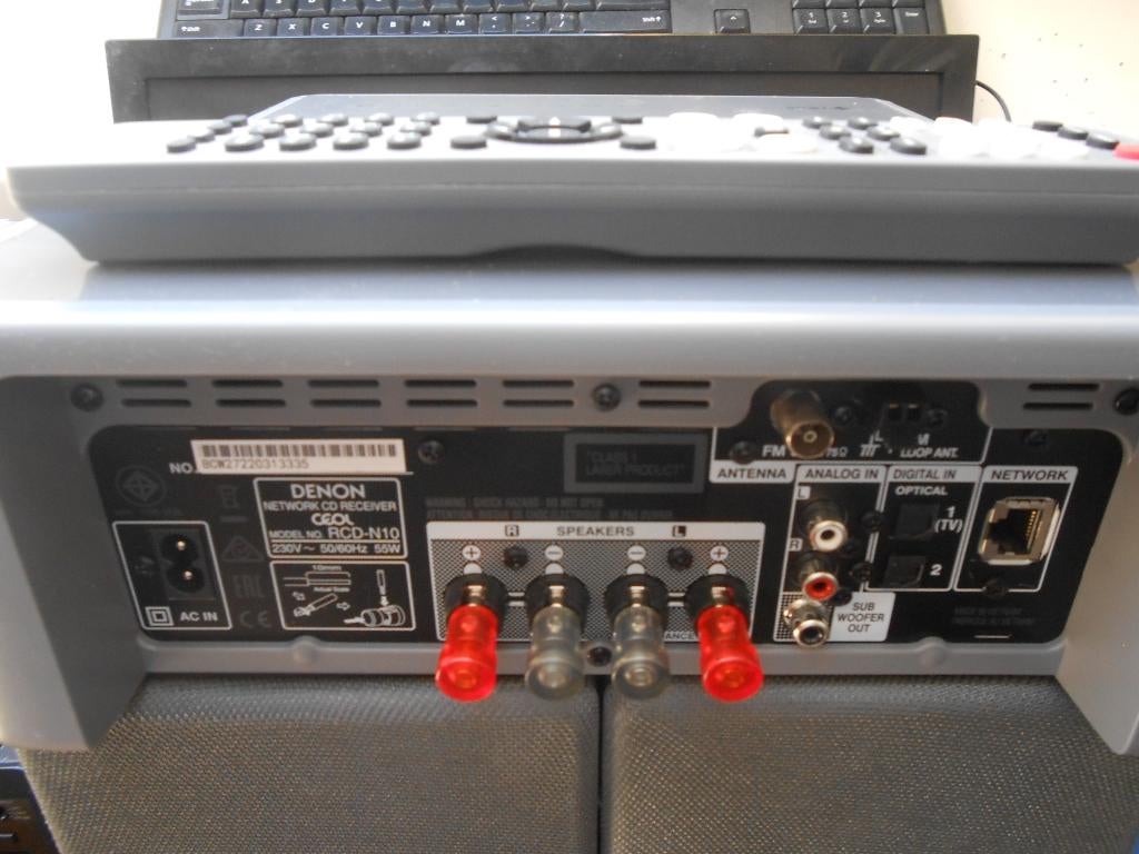 DENON versterker + boxen, Ophalen of Verzenden, Zo goed als nieuw, 60 tot 120 watt, Denon