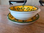 Portugees aardewerk - schaal met schotel, Nieuw, Ophalen of Verzenden, Schaal of Schalen, Overige stijlen
