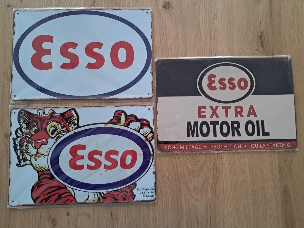 Esso bordjes, Ophalen of Verzenden, Nieuw, Reclamebord