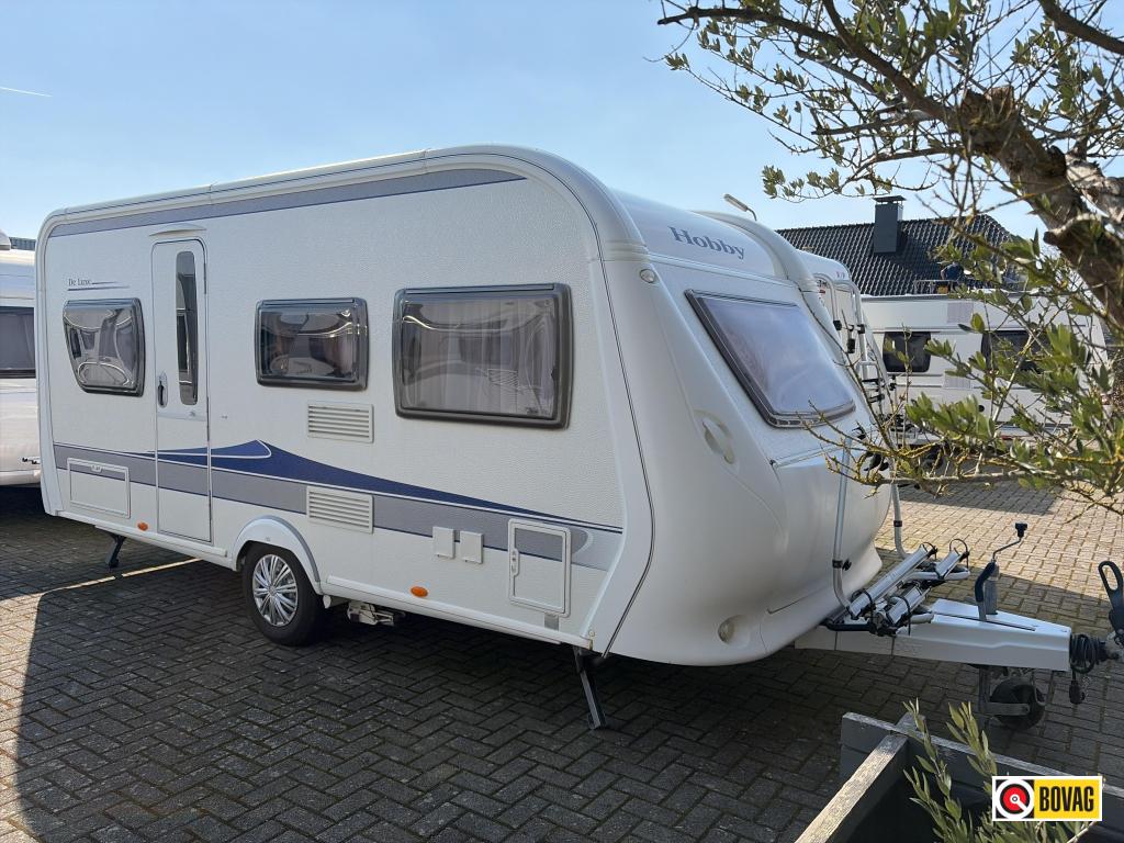 Hobby De Luxe 455 UF Mover/Fietsdr./Voortent, Hobby, Bedrijf, 5 tot 6 meter, Tot en met 4