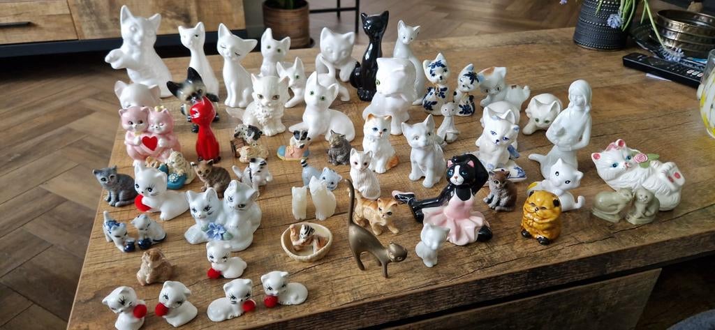 Miniatuur poezenbeeldjes., Verzamelen, Ophalen of Verzenden