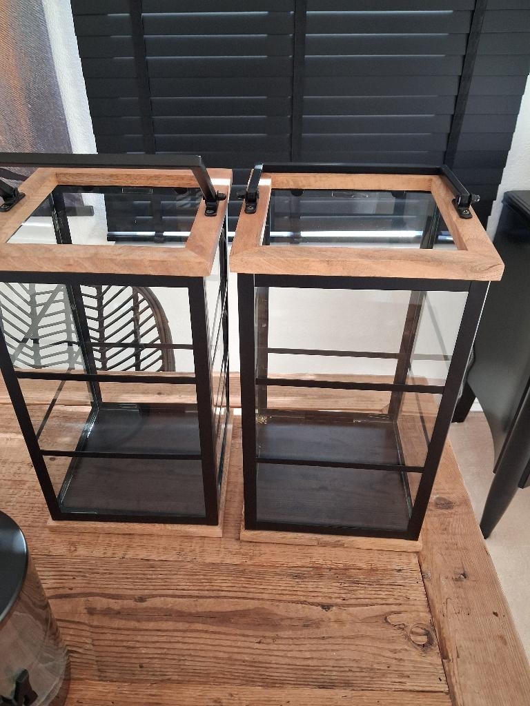 Riviera maison windlichten, Huis en Inrichting, Ophalen, Zo goed als nieuw, Overige materialen, Minder dan 25 cm