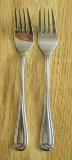 2 Gero 18/8 vorken hartje op steel  Linetti 790, Ophalen of Verzenden, Gebruikt, Rvs of Chroom