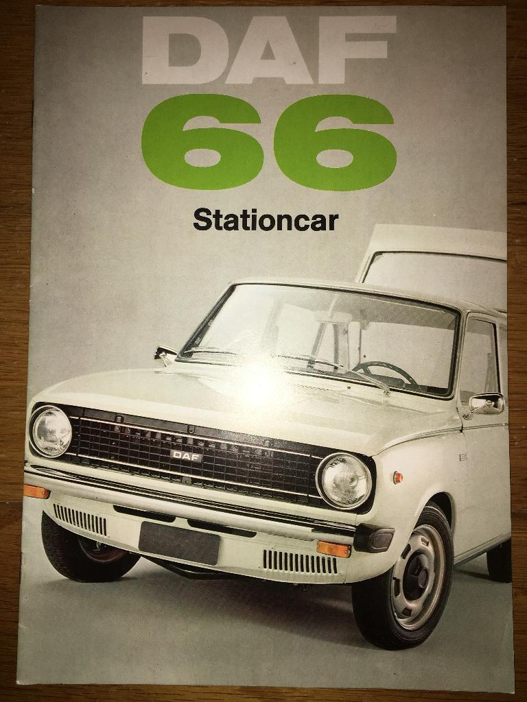 DAF 66 Stationcar Combi brochure folder 1972 1973 1974, Ophalen of Verzenden, Zo goed als nieuw, Overige merken