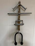Set chromen fitness trainingsgrepen voor kabelstation/pulley, ., Overige typen, Ophalen of Verzenden, .