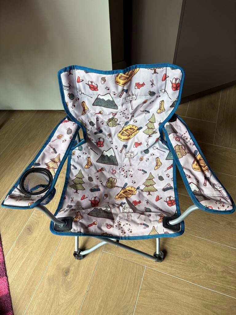 Wander Vouwstoel Jongens Blauw Camping Stoel, Ophalen, Gebruikt