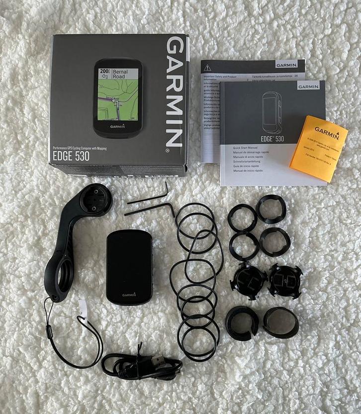 Garmin Edge 530 fietscomputer (excl sensoren), Fietsen en Brommers, Fietsaccessoires | Fietscomputers, Gebruikt, Cadanssensor