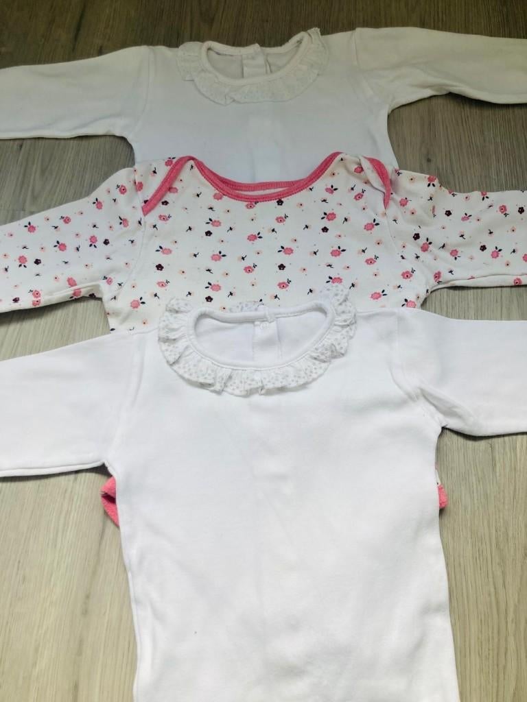 Baby meisje rompers met kraagje maat 86- 92, Kinderen en Baby's, Kinderkleding | Maat 92, Nacht- of Onderkleding, Meisje, Ophalen of Verzenden