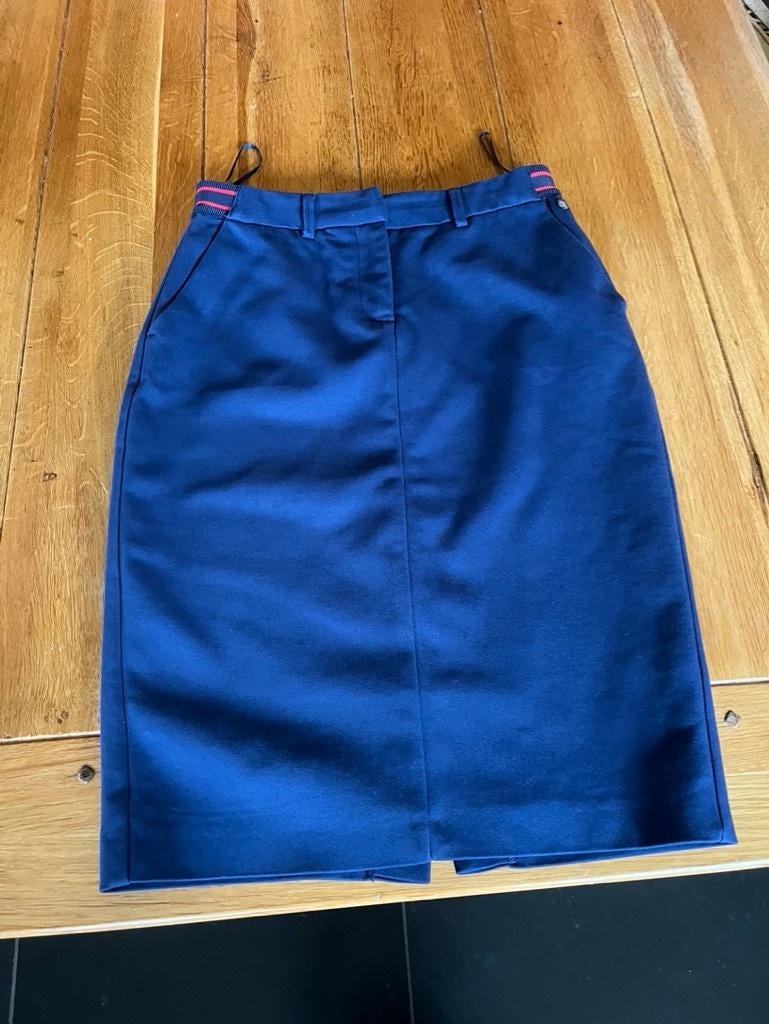 Blauw / rood Steps rokje, maat 34, Kleding | Dames, Rokken, Zo goed als nieuw, Knielengte, Steps, Maat 34 (XS) of kleiner