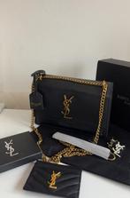 Leren Ysl tas incl pasjeshouder - Nieuw, Ophalen of Verzenden, Zo goed als nieuw, Zwart, Handtas